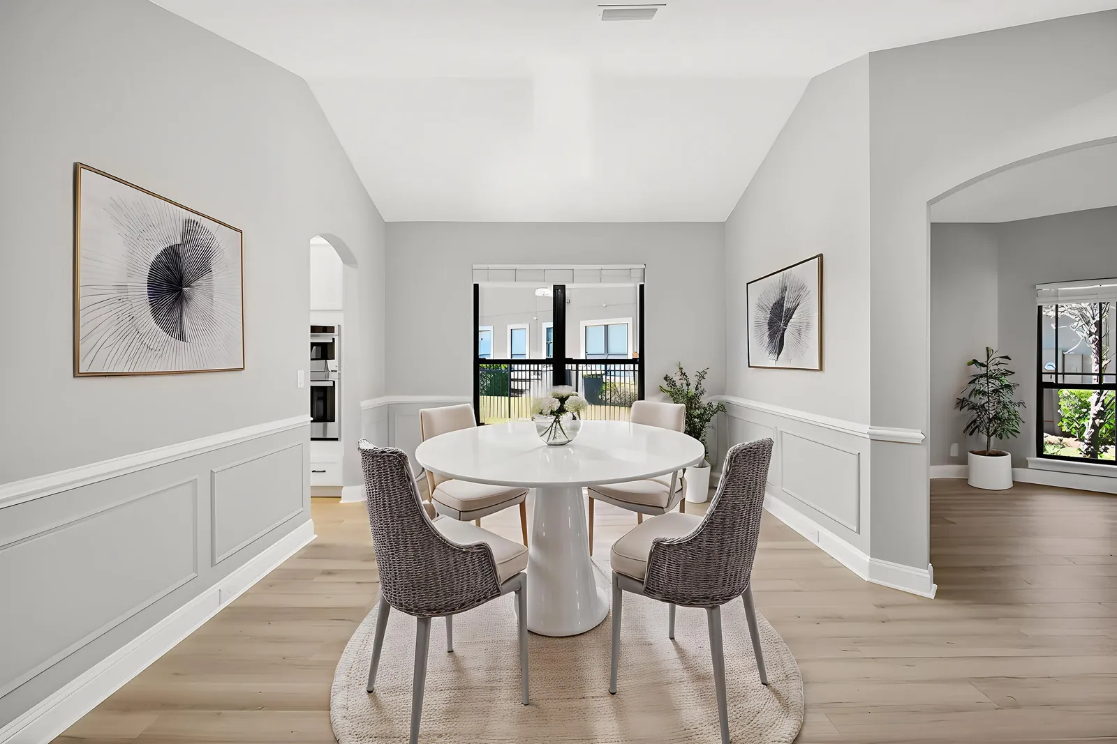 Dining room after virtual staging